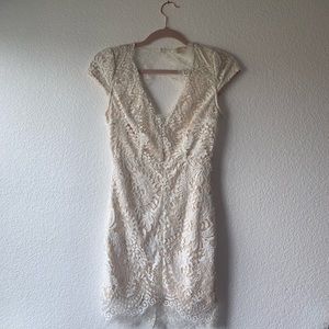 white lace dress